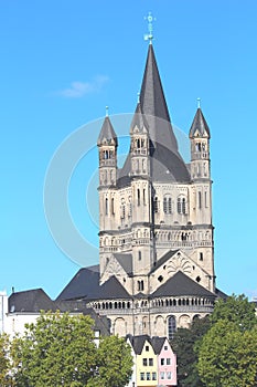 Great St. Martin Church in Cologne Germany