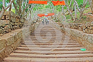 The Great Stairway, Mihintale, Anuradhapura, Sri Lanka