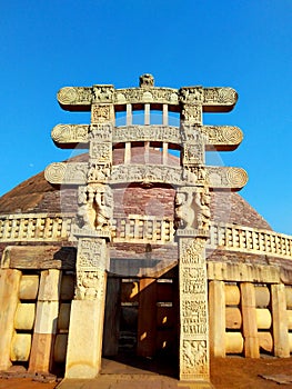 Great stupa of sanchi India, Buddhist monuments world heritage