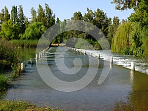 River beach in Entrerrios, Badajoz - Spain photo