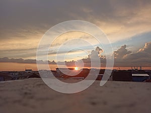 Great Sunset View from Rooftop