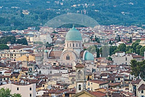 Great Synagogue of Florence called Tempio Maggiore. Tuscany capitol, Italy