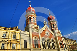 Great Synagogue , od architecture, Pilsen, Czech Republic