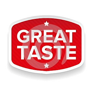 Great Taste sticker vector