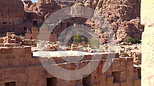 Great Temple in the ancien Nabatean city of Petra, Jordan.