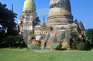 Great Temple of Auspicious Victory Wat Yai Chai-Mongkol, Ayutthaya,Thailand