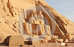 The Great Temple of Ramesses II. Abu Simbel, Egypt.