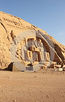 The Great Temple of Ramesses II. Abu Simbel, Egypt.