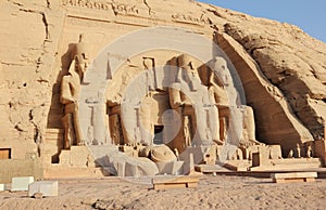 The Great Temple of Ramesses II. Abu Simbel, Egypt.