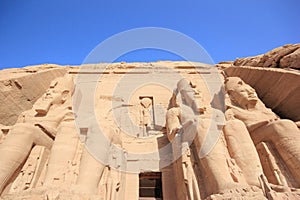 The Great Temple of Ramesses II. Abu Simbel, Egypt.