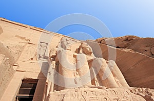 The Great Temple of Ramesses II. Abu Simbel, Egypt.