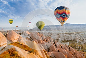 Great tourist attraction of Cappadocia hot air balloon flight