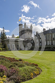 The great tower and garden Scotland Balmoral Castle