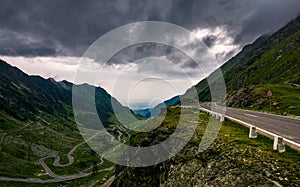 Great Transfagarasan rout in stormy summer weather