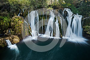 Great Una waterfalls in MArtin Brod, Bosnia and Herzegovina photo