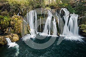 Great Una waterfalls in MArtin Brod, Bosnia and Herzegovina photo