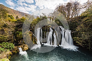 Great Una waterfalls in MArtin Brod, Bosnia and Herzegovina photo