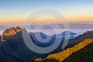 Great view of the foggy at Doi Luang Chiang Dao