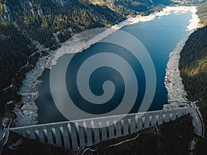 A great view on lake MALGA BISSINA and on Val di fumo photo