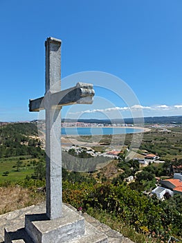 Panoramic view Concha of Sao Martinho, Centro - Portugal photo