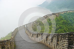 The great wall in China