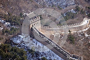 The Great Wall of China in Badaling, China