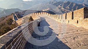 The Great wall of China at Badaling site in Beijig, China
