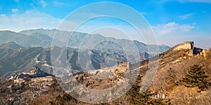 The Great wall of China at Badaling site in Beijig, China