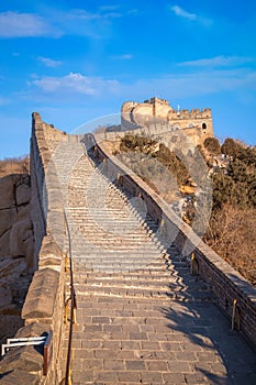 The Great wall of China at Badaling site in Beijig, China