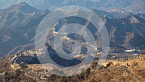 The Great wall of China at Badaling site in Beijig, China