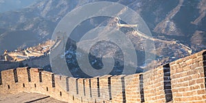 The Great wall of China at Badaling Site in Beijing, China
