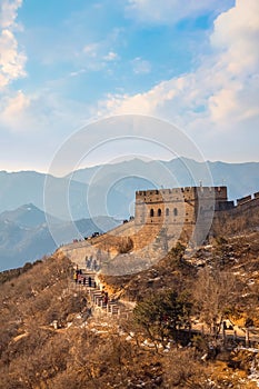 The Great wall of China at Badaling Site in Beijing, China