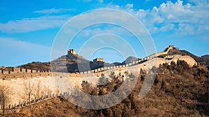 The Great wall of China at Badaling site in Beijing, China