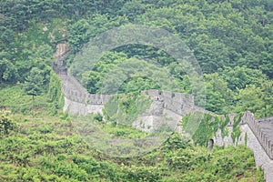 The Great Wall of China in Dandong