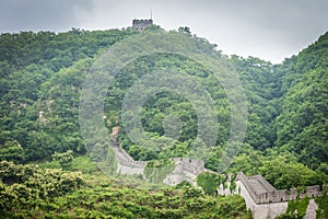 The Great Wall of China in Dandong