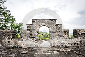 The Great Wall of China in Dandong