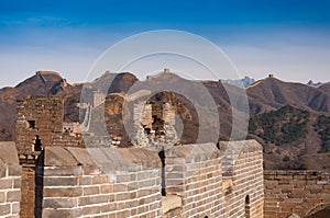 Great wall of china in jinshanling