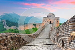 Great Wall of China at the Jinshanling section photo