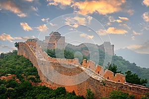 Great Wall of China at the Jinshanling Section