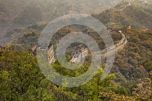 Great Wall of China at Mutianyu section, Huairou District within the city limits of Beijing (China)