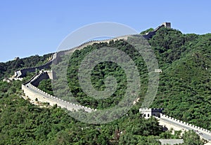 Great Wall of China, section in Badaling. Beijing. photo