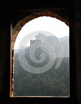 The Great Wall of China. This section of the Great Wall is at Jinshanling near Beijing.