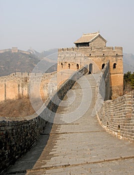 The Great Wall of China. This section of the Great Wall is at Jinshanling near Beijing.
