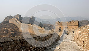 The Great Wall of China. This section of the Great Wall is at Jinshanling near Beijing.