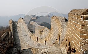 The Great Wall of China. This section of the Great Wall is at Jinshanling near Beijing.