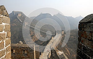The Great Wall of China. This section of the Great Wall is at Jinshanling near Beijing.