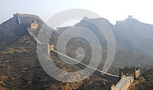 The Great Wall of China. This section of the Great Wall is at Jinshanling near Beijing.