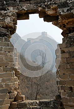 The Great Wall of China. This section of the Great Wall is at Jinshanling near Beijing.