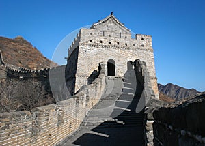 Great Wall of China with turret
