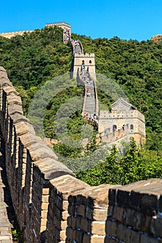 Great wall near Beijing in China
